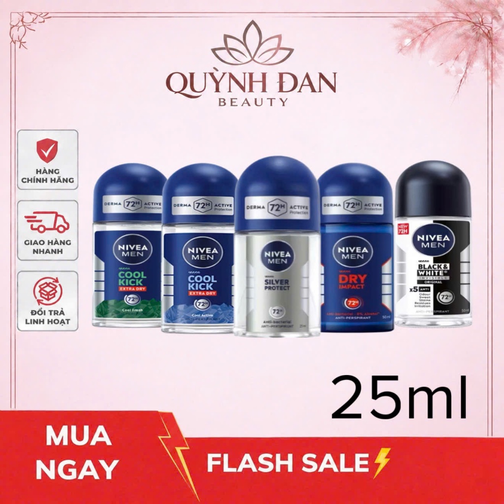 Lăn Ngăn Mùi NIVEA MEN dành cho Nam 25ML
