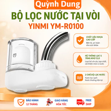Bộ Lọc Nước Tại Vòi YINMI YM-R0100 - Hệ Thống Lọc 5 Tầng Khử Clo, 2 Chế Độ Lọc Nước