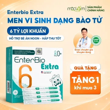Men Vi Sinh EnterBio Extra 6 Tỷ Lợi Khuẩn Bacillus Hỗ Trợ Cân Bằng Hệ Vi Sinh Đường Ruột Và Tiêu Hóa