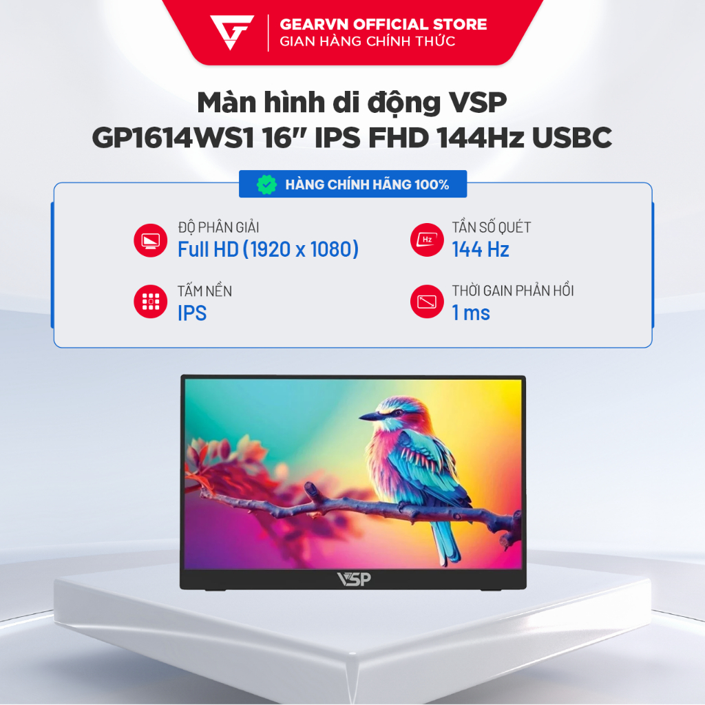 Màn hình di động VSP GP1614WS1