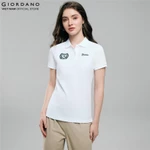 GIORDANO Áo Thun Nữ Có Cổ Ngắn Tay Horseback Club Polo 5316170 — ảnh 2