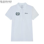 GIORDANO Áo Thun Nữ Có Cổ Ngắn Tay Horseback Club Polo 5316170 — ảnh 3