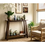 Bàn Decor Chân Chữ A 2 Tầng Gỗ Thông Nhập Khẩu Tự Nhiên Bắc Âu – Kệ Trang Trí, Nội Thất Decor Nhà Ở, Spa, Homestay — ảnh 7