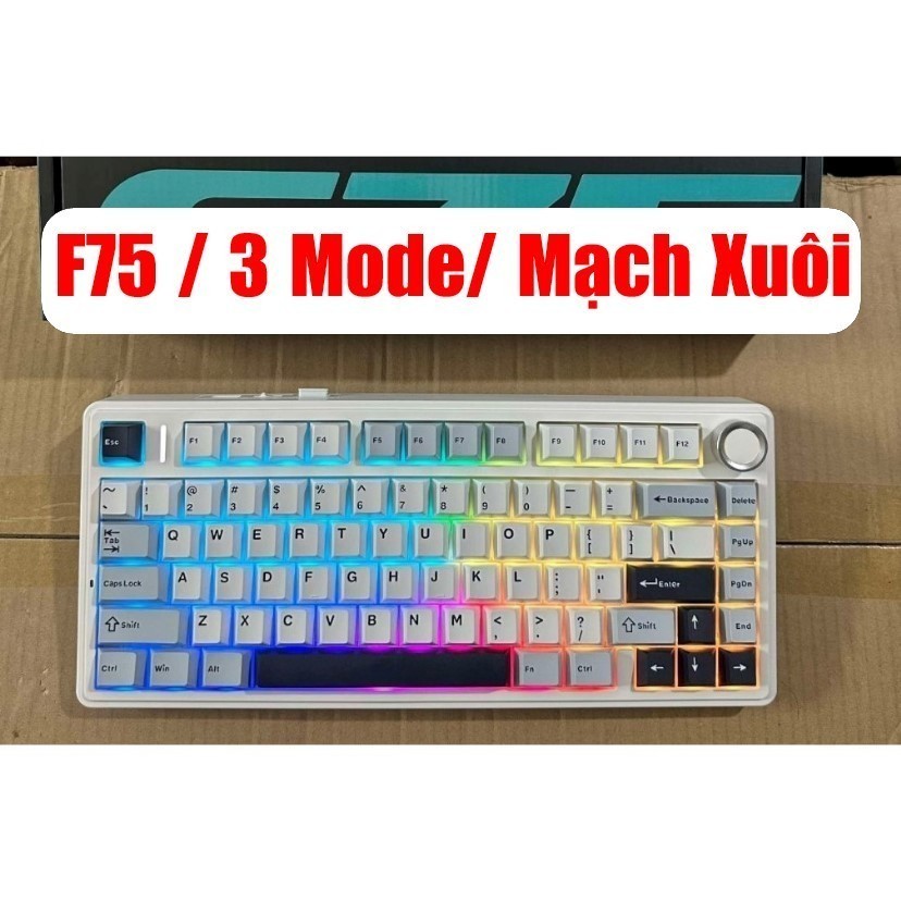 (NEW) AULA  F75 | S75PRO|| XINMENG M75 SOC | HI75C PRO | -Bàn phím cơ không dây | Hotswap | LED RGB | BigBuy360 - bigbuy360.vn