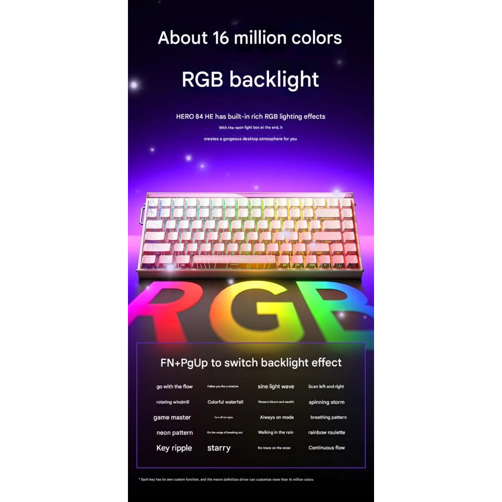 ( NEW - Rapid Trgger ) AULA HERO68 | 8k Polling Rate |0.01mm| Cắm Dây Type C | BigBuy360 - bigbuy360.vn