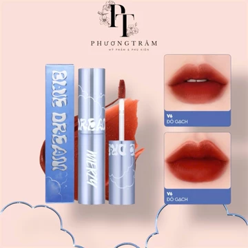 Son kem lì MERZY V6 ĐỎ GẠCH BLUE DREAM mẫu bản giới hạn 4.5g