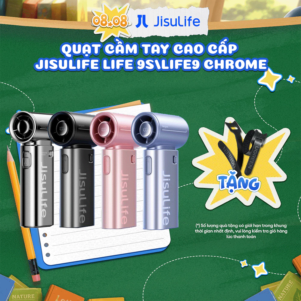 Quạt Jisulife Life9S và Life9 Chrome