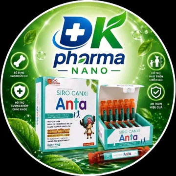 DK Siro Canxi Antakids Phát Triển Chiều Cao Cho Bé,hộp 20 ống, giúp bổ xung canxi vitamin D2 K2 Cho xương