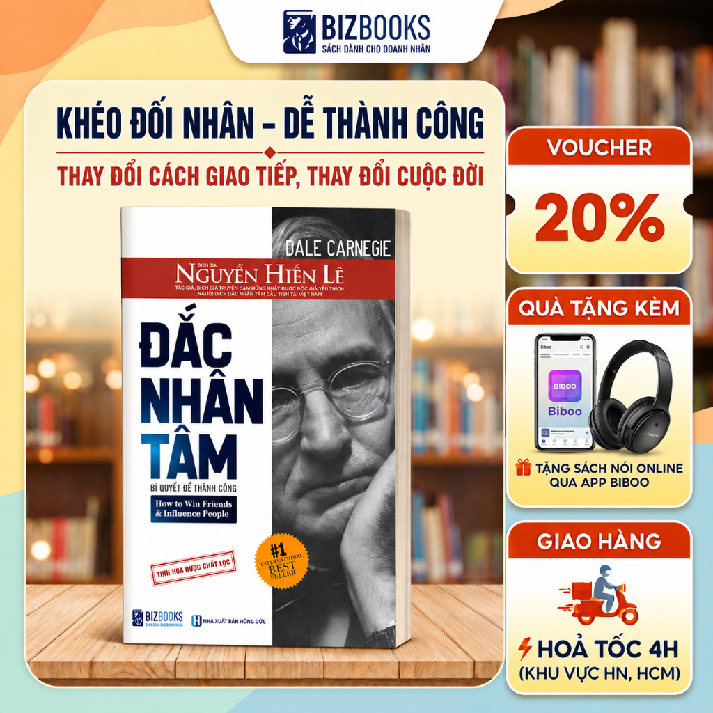 Đắc Nhân Tâm Dale Carnegie Khổ Nhỏ 10x15 | Sách Kỹ Năng Giao Tiếp Bí Quyết Thành Công Bìa Mềm