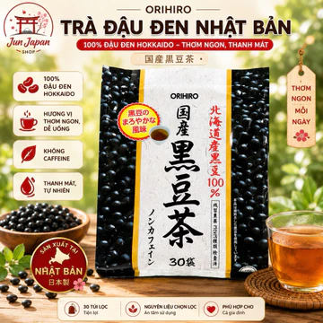 Trà Đậu Đen Orihiro Nhật Bản – 100% Đậu Đen Hokkaido | 30 Túi Lọc