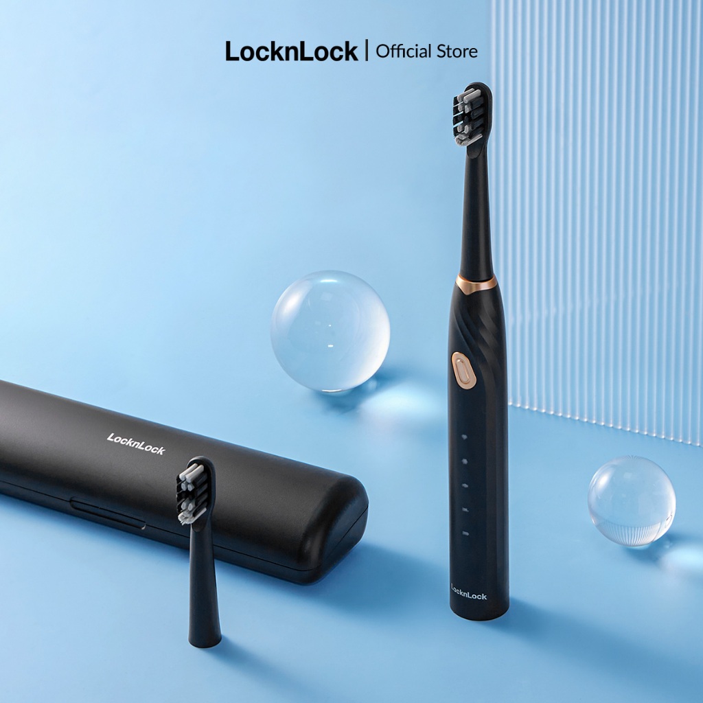 Bàn chải điện Lock&Lock Sonic Electric Toothbrush 35,000 VPM 5 chế độ ENR321BLK