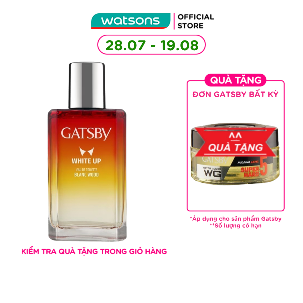 Nước Hoa Nam Gatsby Hương Trái Cây Phương Đông Eau De Toilette Blanc Wood 50ml
