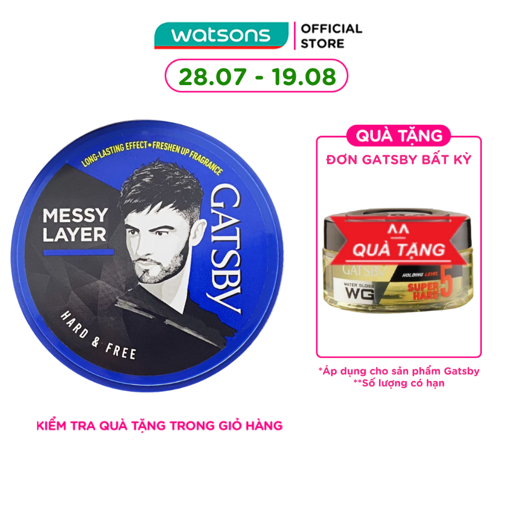 Wax Tóc Gatsby Hard & Free 75g