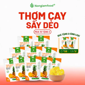 [10 Túi Tặng2]Combo 10 Túi Thơm Cay Sấy Dẻo Muối Ớt NONGLAMFOOD100g Dẻo Mềm Cay Nhẹ Đậm Vị,Đồ Ăn Vặt