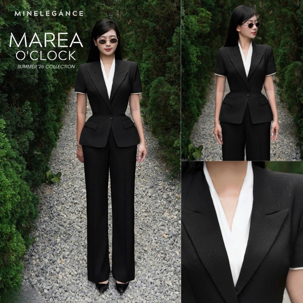 MINELEGÁNCE | SET ÁO VEST & QUẦN ỐNG ĐỨNG THANH LỊCH, SANG TRỌNG - MIN93