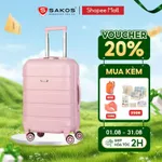 Vali Kéo Nhựa Du Lịch SAKOS AVENIR Z22 Size S (20 inch) Khóa TSA Nhựa PC Chất Lượng Cao Bền Bỉ Bảo Hành Chính Hãng — ảnh 1