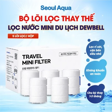 Lõi lọc Sediment Mini thay thế Bộ Lọc Nước Mini Du Lịch Dewbell lọc vòi sen kháng khuẩn & lọc cặn bẩn tạp chất siêu nhỏ