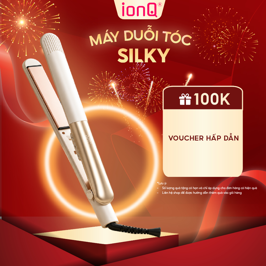 [KOC] Máy duỗi tóc ép thẳng ionQ Glossy 200 triệu ion âm lõi gốm T-Gross chăm sóc tóc suôn mượt | BigBuy360 - bigbuy360.vn