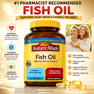 Nature Made Fish Oil 1200mg 360mg Omega 3 250 viên