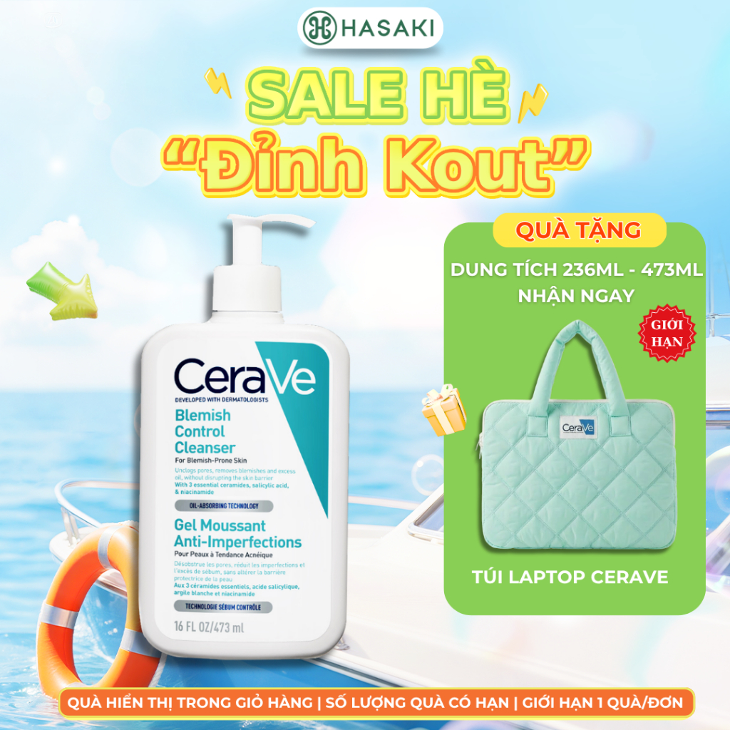 Sữa Rửa Mặt Cerave Cho Da Dầu Mụn Blemish Control Cleanser