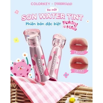 Son COLORKEY Watery Tint POKKY MAO Bền Màu Lâu Trôi, Không Dính Cốc 2.5g | XINH XINH COSMETICS