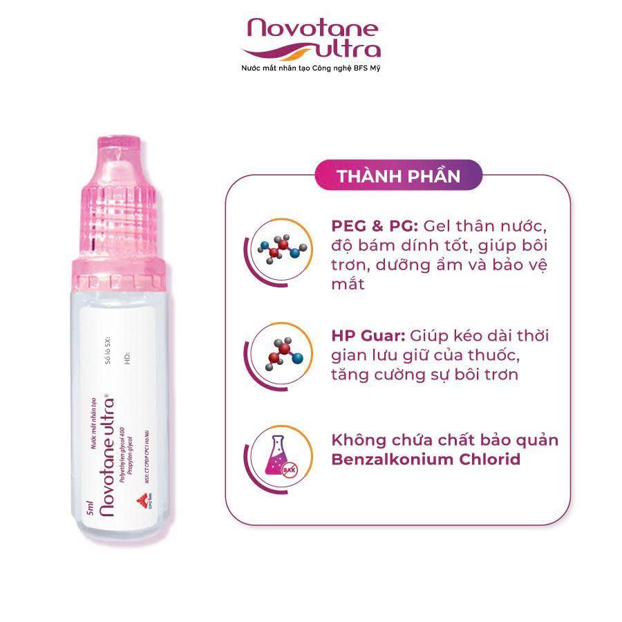Combo nước mắt nhân tạo Novotane Ultra & nhỏ mắt Novotane Dual vitamin B12 & Rửa mắt Exteen giảm mỏi điều tiết, dưỡng ẩm | BigBuy360 - bigbuy360.vn