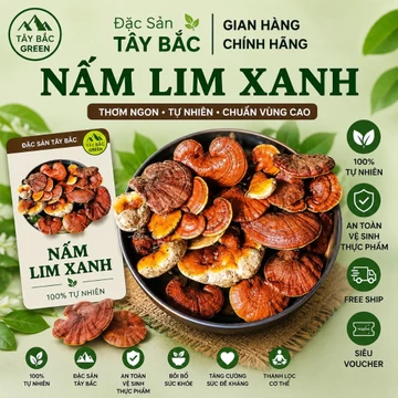 1KG NẤM LIM XANH KHÔ TỰ NHIÊN – NẤM LIM XANH RỪNG, DƯỢC LIỆU KHÔ | SHOP TRAI BẢN