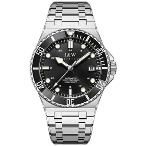 Đồng hồ nam chính hãng I&W Carnival 726G-T2 Kính sapphire,chống xước,Chống nước100m,BH24 tháng,Máy Cơ Automatic