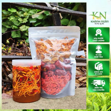 Set Trà Dưỡng Sinh Đông Trùng Hạ Thảo Táo Đỏ Kỷ Tử Long Nhãn | Pha Trà - Ngâm Mật Ong - Nguyên Liệu Tự Nhiên
