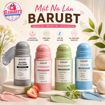 Mặt Nạ Lăn Đất Sét BARUBT 40g Hỗ Trợ Làm Sạch Sâu Lỗ Chân Lông, Nạ Lăn Làm Sạch Tẩy Tế Bào Chết