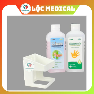 Giá, Khay treo chai đựng dung dịch sát khuẩn Clincare - Clinhand gel 500ml