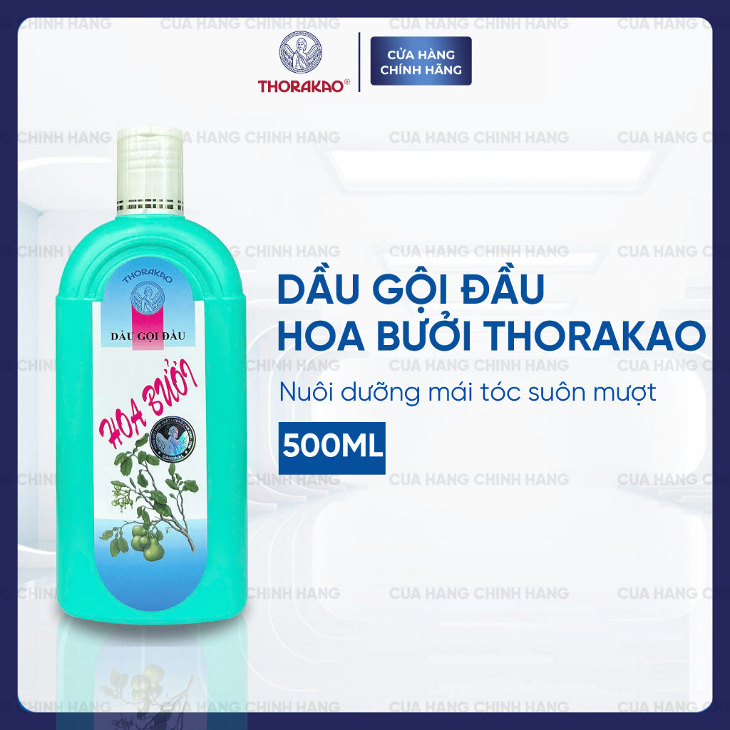 Dầu Gội Hoa Bưởi Thorakao Giảm Rụng Giúp Tóc Bóng Mượt 500ML/400ML