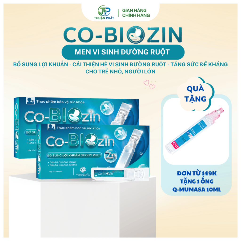 Men Vi Sinh Co-biozin – Bổ Sung Lợi Khuẩn, Cải Thiện Hệ Vi Sinh Đường Ruột Cho Bé Và Người Lớn