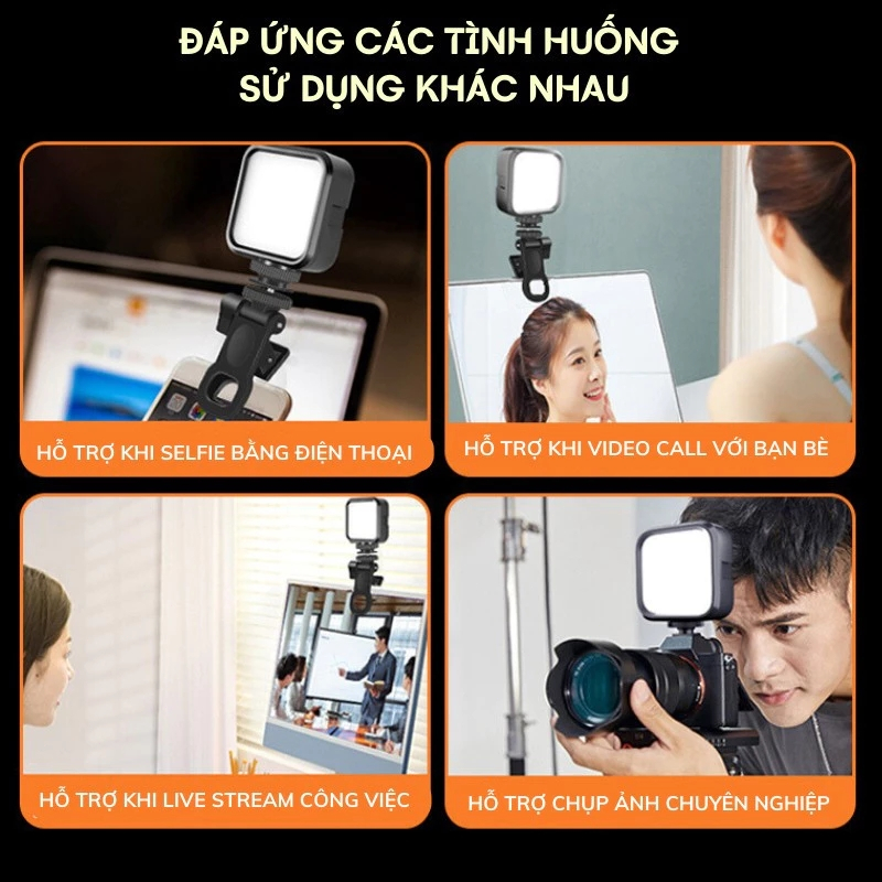 [🚛Free shipping]Đèn Led Selfie Hỗ Trợ Ánh Sáng Chụp Ảnh Quay Video Kẹp Lên Điện Thoại Ipad Máy Ảnh | BigBuy360 - bigbuy360.vn