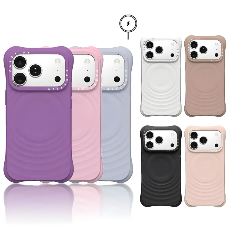 Ốp Lưng iPhone Từ Tính Vân Sóng Hỗ Trợ Sạc Không Dây Cao Cấp  Chống Sốc - iP 11/12/13/14/15/16/17/18/Pro/Max
