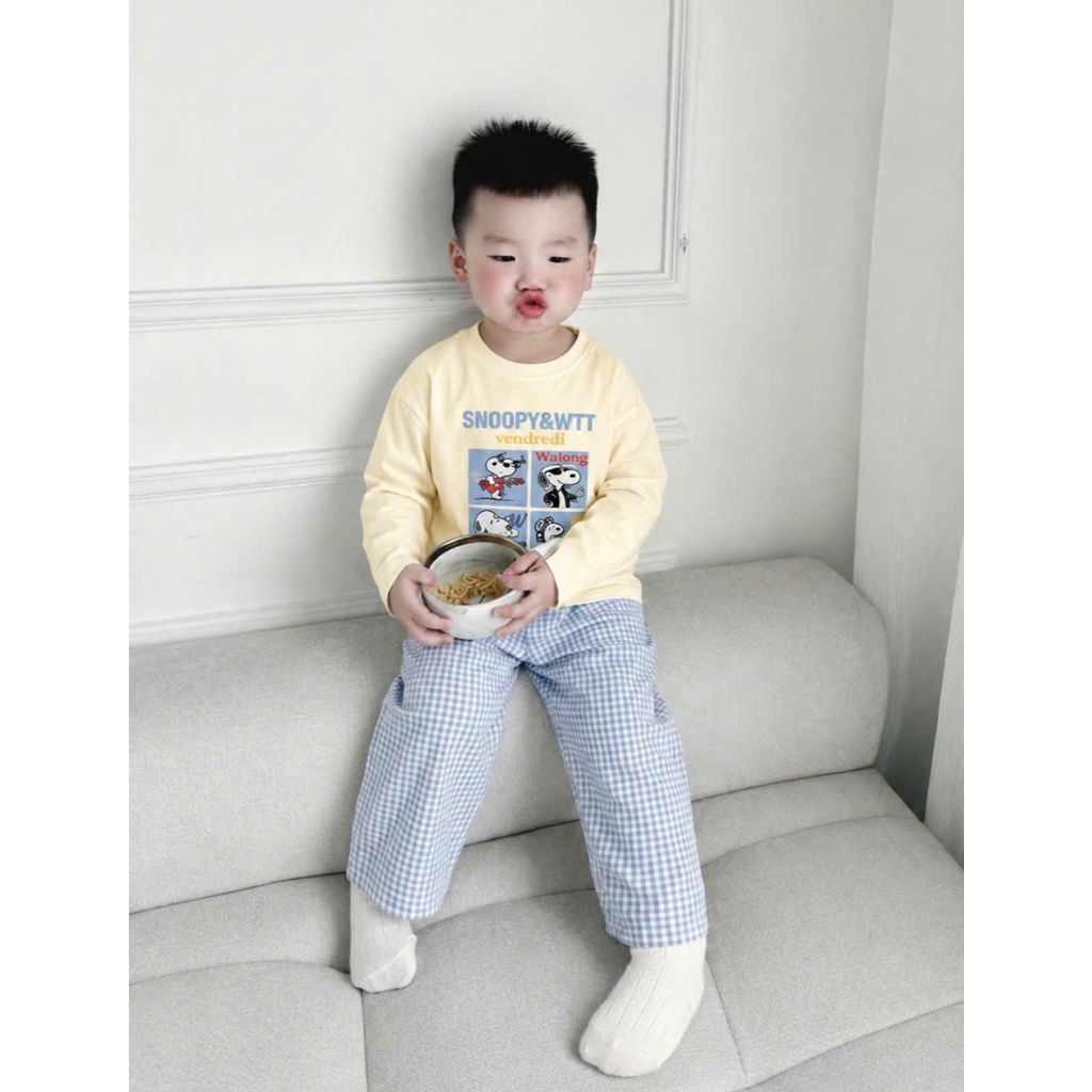 Bộ quần áo dài tay quần ống xuông bé trai size 9-35kg (ms 67)