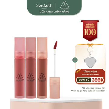 [NHẬP KHẨU] Son tint mịn mượt nhẹ môi 3CE Blur Water Tint