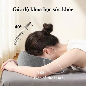 Gối Nằm Úp Mặt Công Thái Học Cao Su Non Cao Cấp Havenly - Gối Massage, Gối Ngủ Văn Phòng Chống Đau Cổ Vai Gáy Hiệu Quả