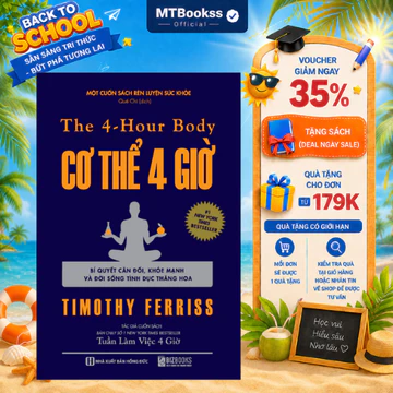 Sách - Cơ thể 4 giờ: Bí Quyết Cân Đối Khỏe Mạnh Và Đời Sống Tình Dục Thăng Hoa - MCBooks
