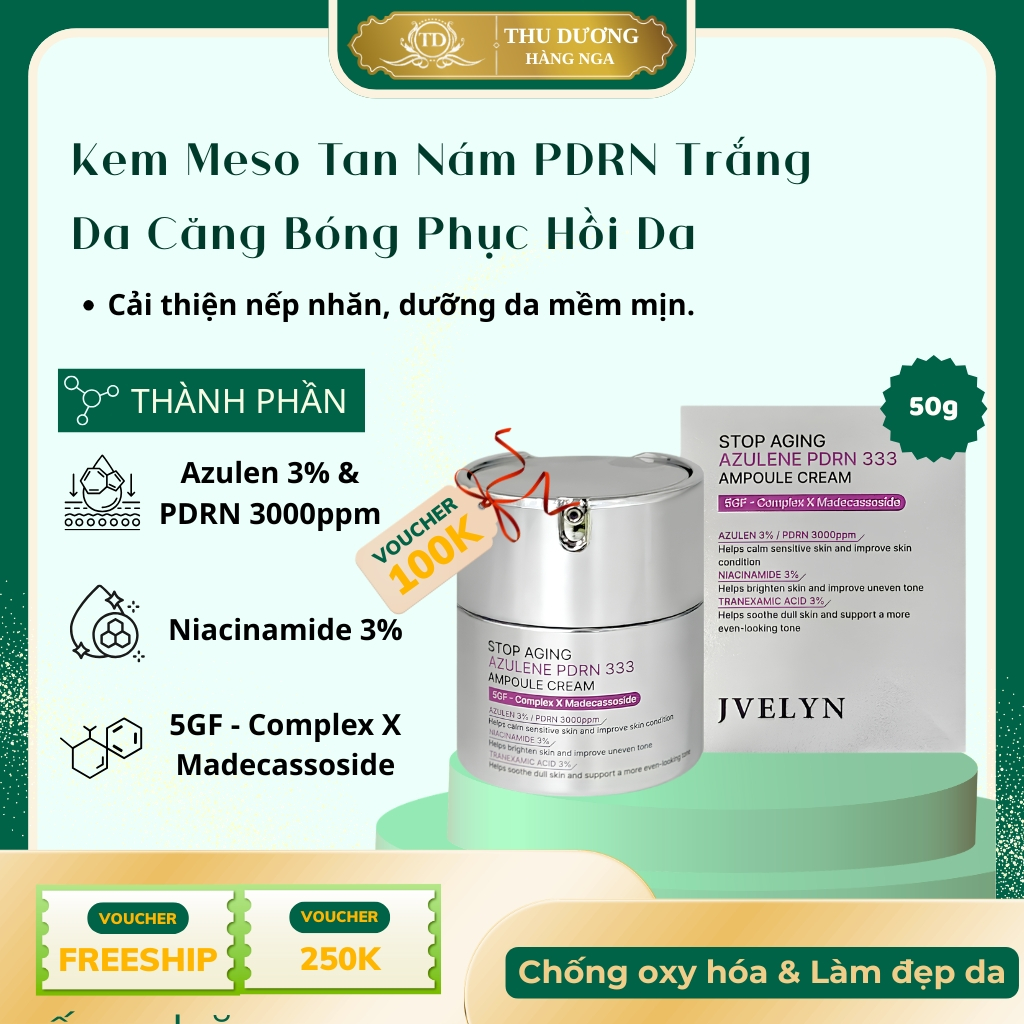 Kem Tinh Chất JVELYN MESO 333 PHỤC HỒI DƯỠNG TRẮNG