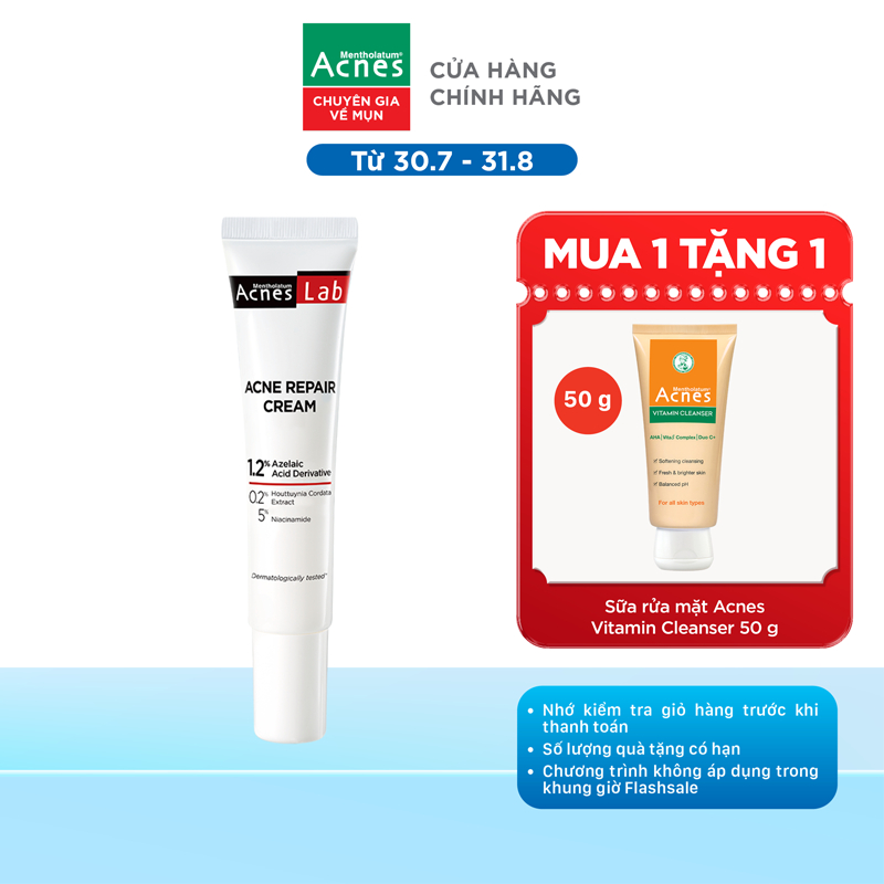 KEM GIẢM MỤN CHUYÊN SÂU ACNES LAB ACNES ACNE REPAIR 20G