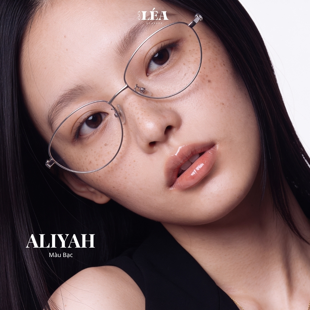 [LÉA GLASSES] Kính mắt Mèo Kim Loại chuyên lắp cận ALIYAH phong cách dễ thương HOT TREND