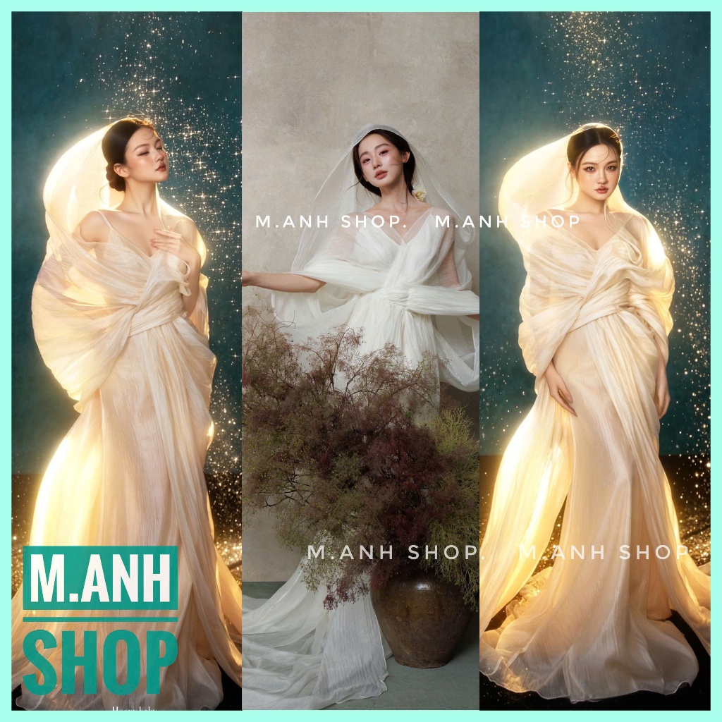 Bộ Nữ Thần Chụp Ảnh Studio Concept Nàng Thơ