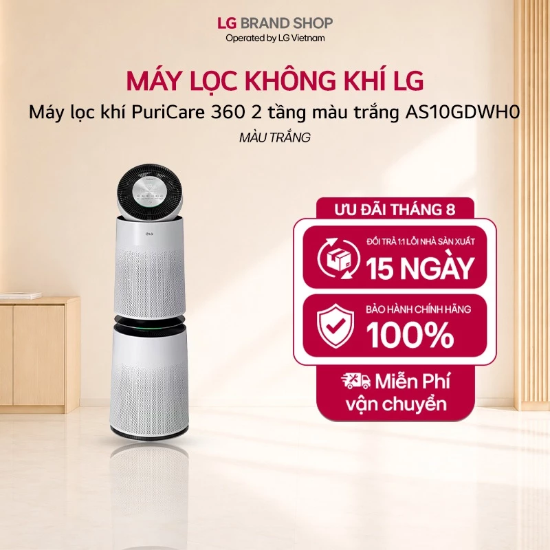 [Chỉ giao miền Nam] AS10GDWH0 - Máy lọc khí PuriCare 360 2 tầng màu trắng