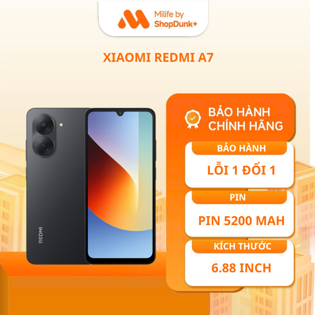 [HỎA TỐC] Điện Thoại Xiaomi Redmi A7 3GB 64GB Chính Hãng Bảo Hành 18 Tháng