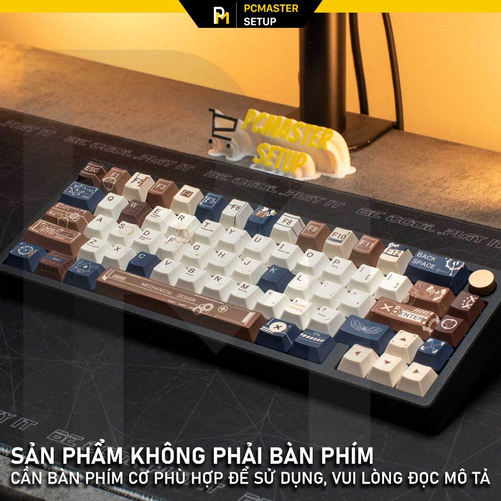 Keycap pbt Future Age Of Machines profile cherry họa tiết dyesub 5 mặt không mờ | BigBuy360 - bigbuy360.vn