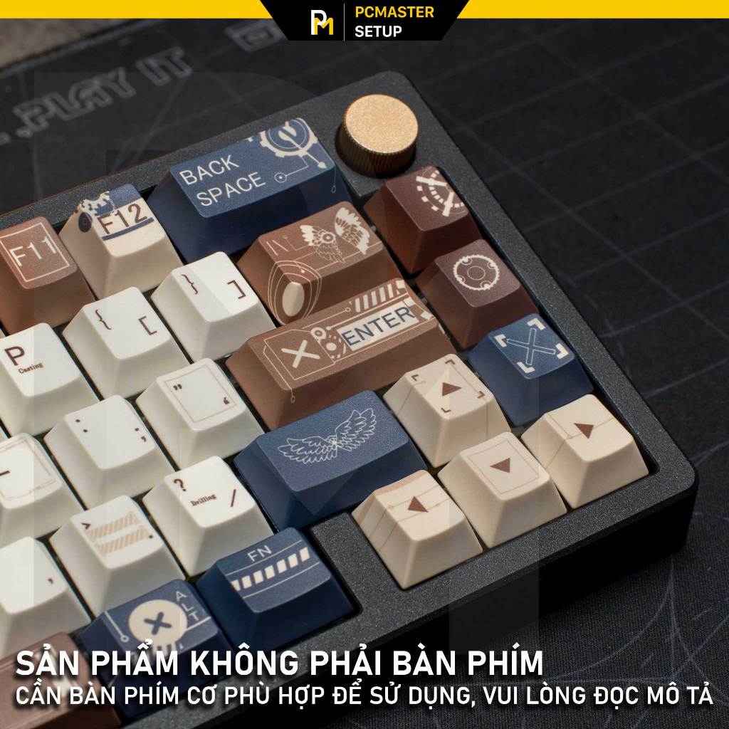 Keycap pbt Future Age Of Machines profile cherry họa tiết dyesub 5 mặt không mờ | BigBuy360 - bigbuy360.vn