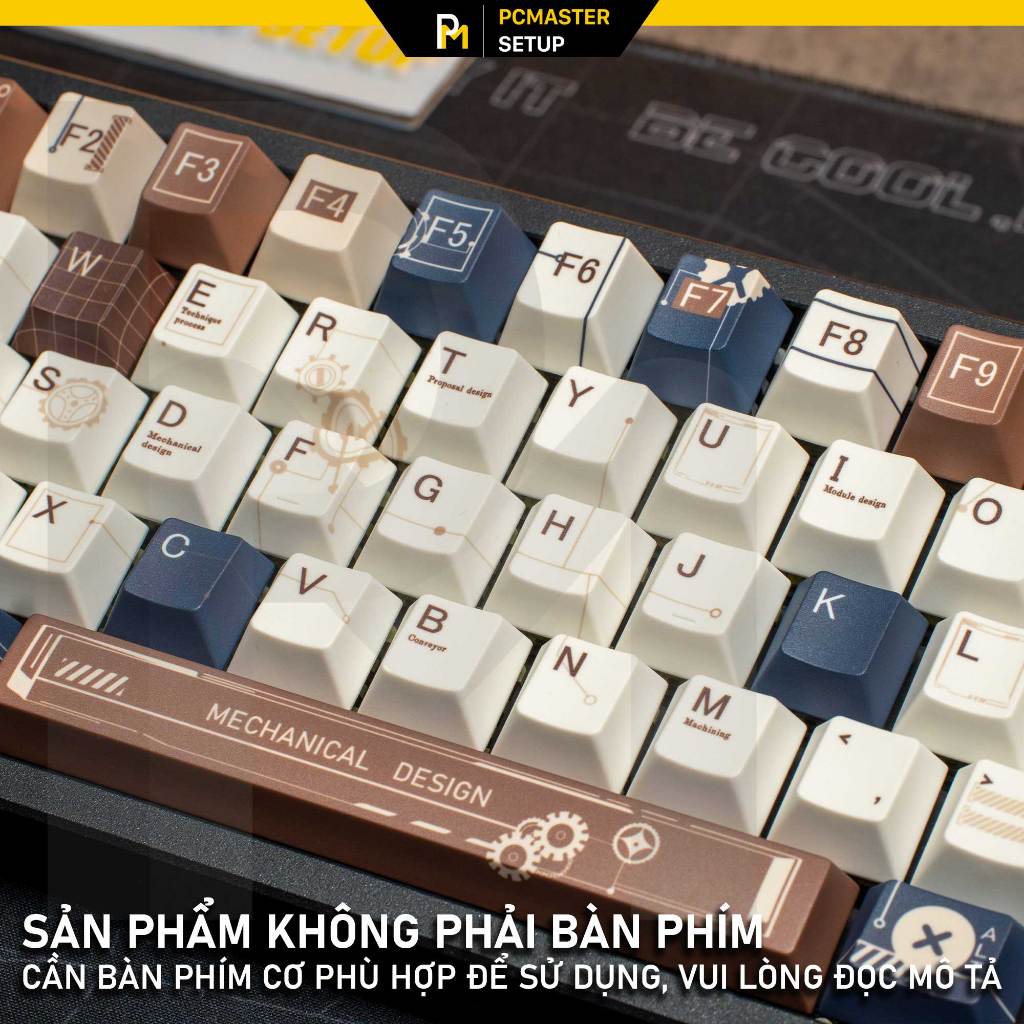 Keycap pbt Future Age Of Machines profile cherry họa tiết dyesub 5 mặt không mờ | BigBuy360 - bigbuy360.vn