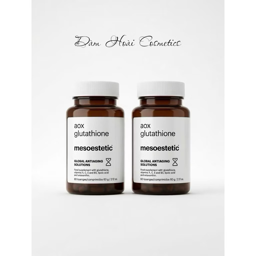 glutathione mesoestetic Viên uống ngậm trắng da Aox chống lão hóa, đẹp da (Lọ 60 viên) Skin aging Health & Fitness Weight Weight:1-30 lbs gynecologist recommended