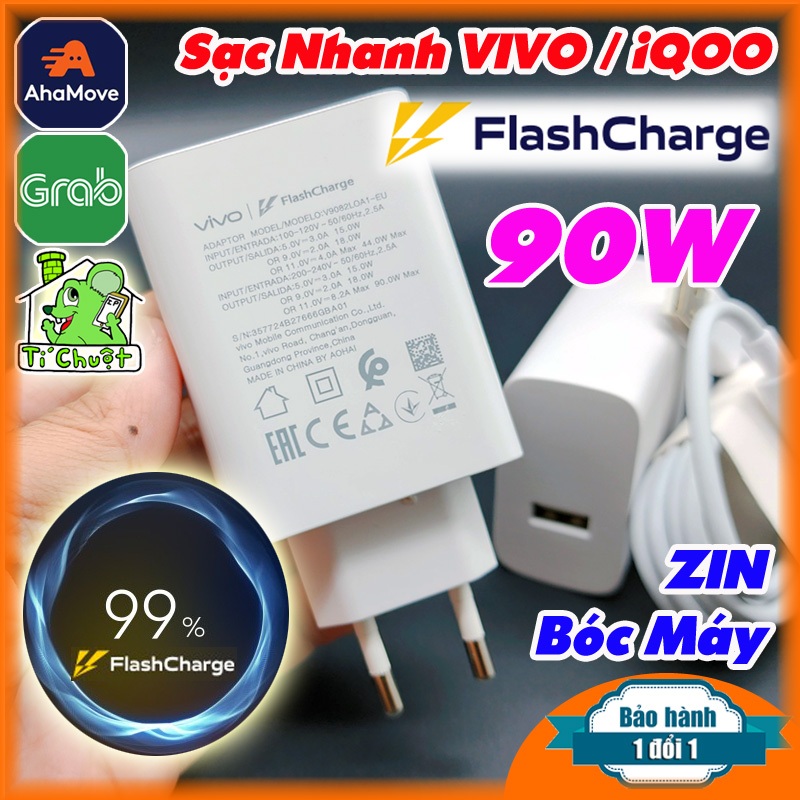 [ZIN Bóc Máy] Sạc Siêu Nhanh 90W Flash Charge VIVO X300 / iQOO Z10 Chính Hãng | BigBuy360 - bigbuy360.vn